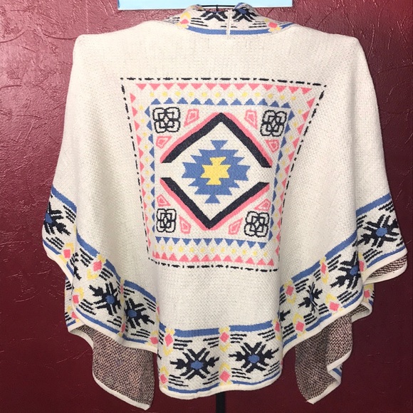 Flying Tomato Aztec Cardigan Shawl S/M - Picture 7 of 7
